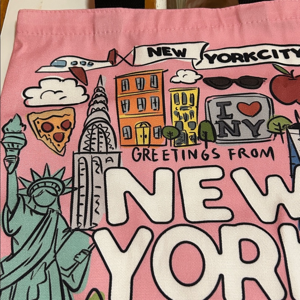 New York City Pink Tote Bag - Picture 2 of 4